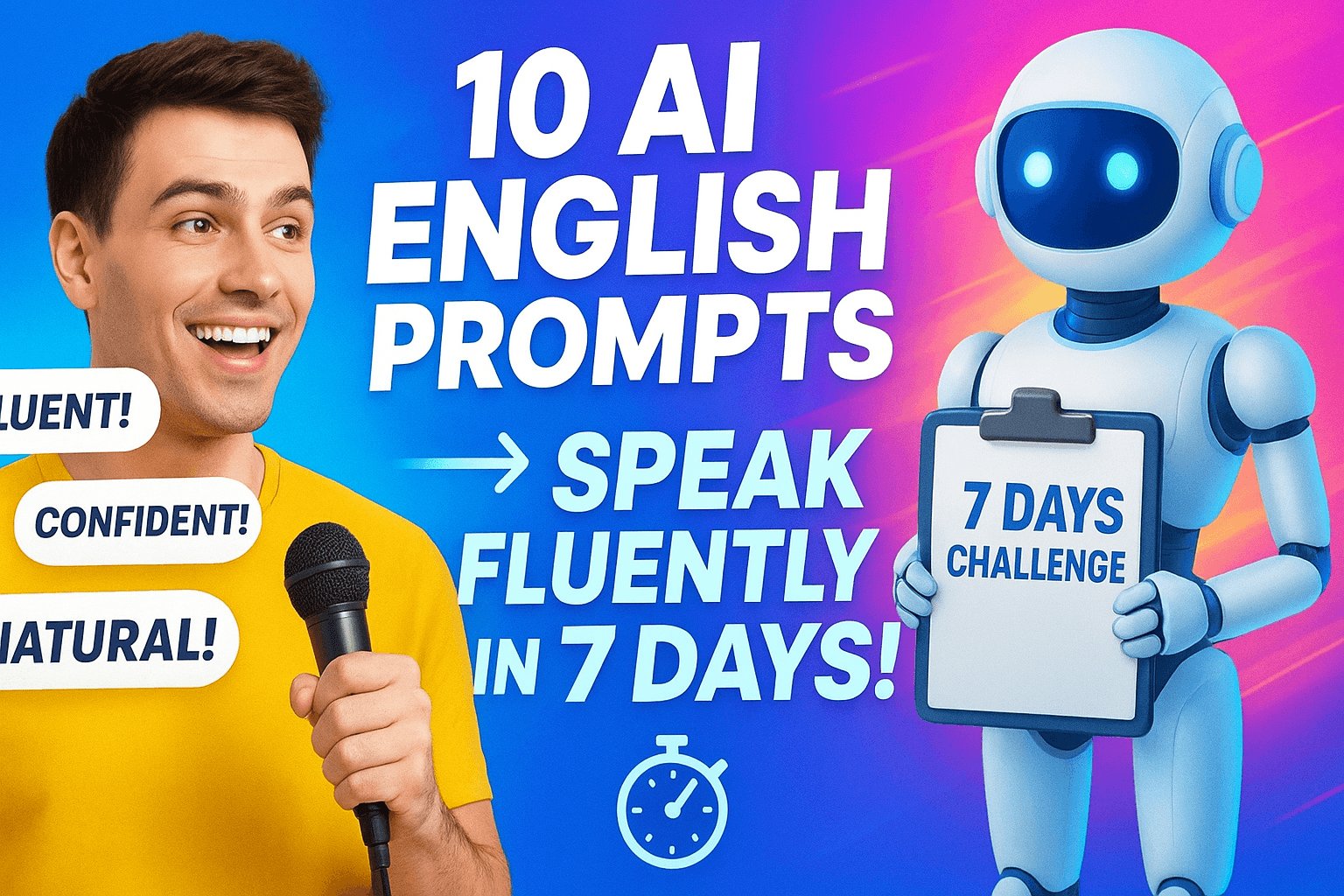 10 AI English Prompts That Level Up Your English in 7 Days