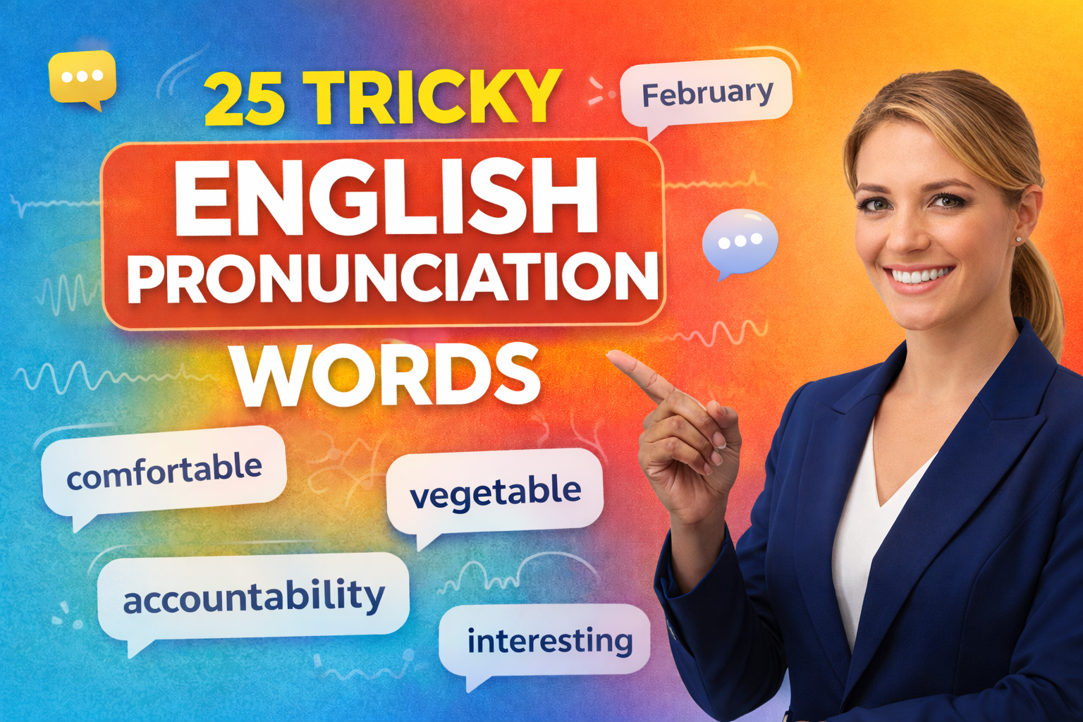 25 Tricky English Pronunciation Words Learners Mispronounce