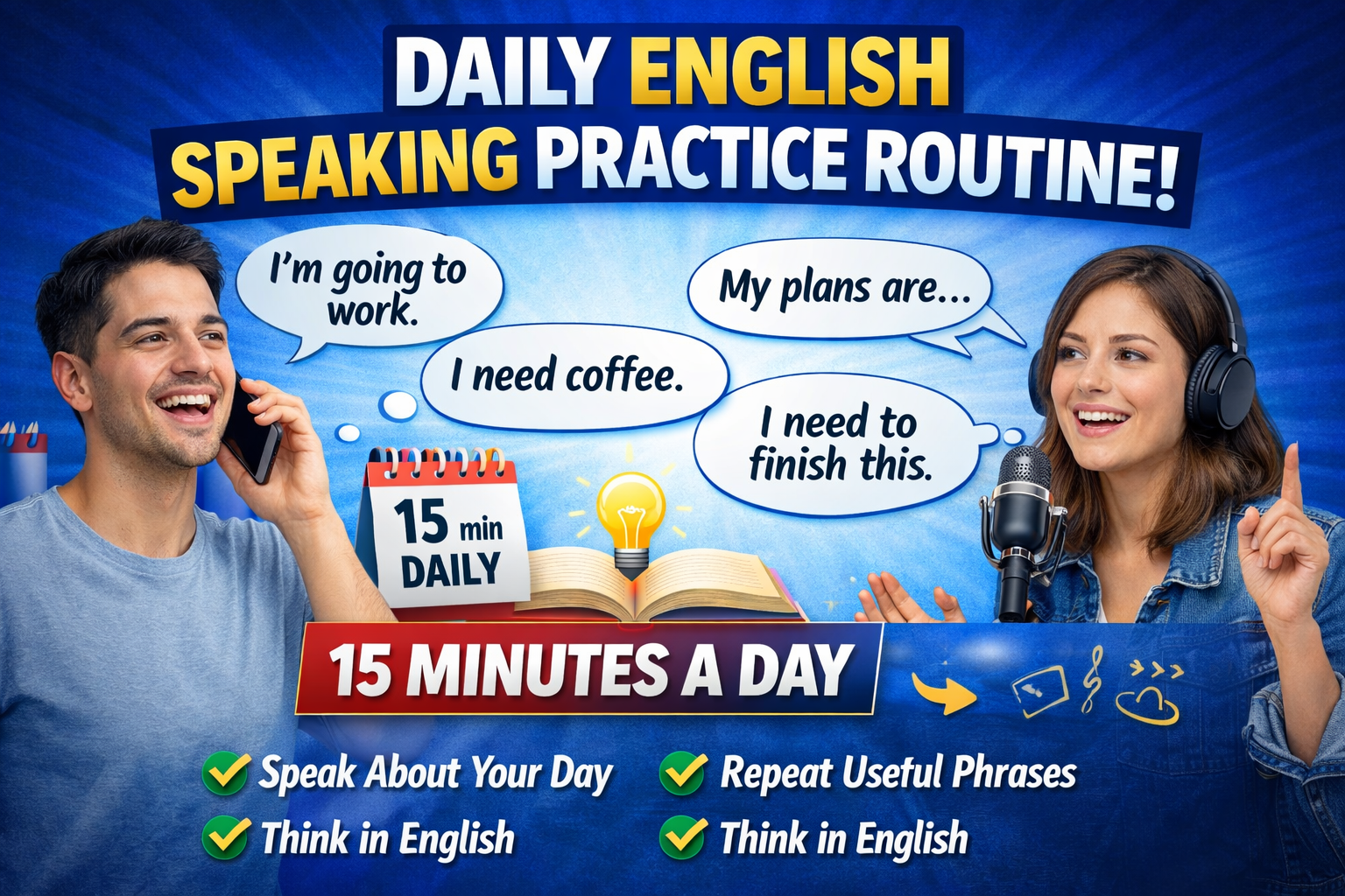 Daily English Speaking Practice Routine (Simple Guide)