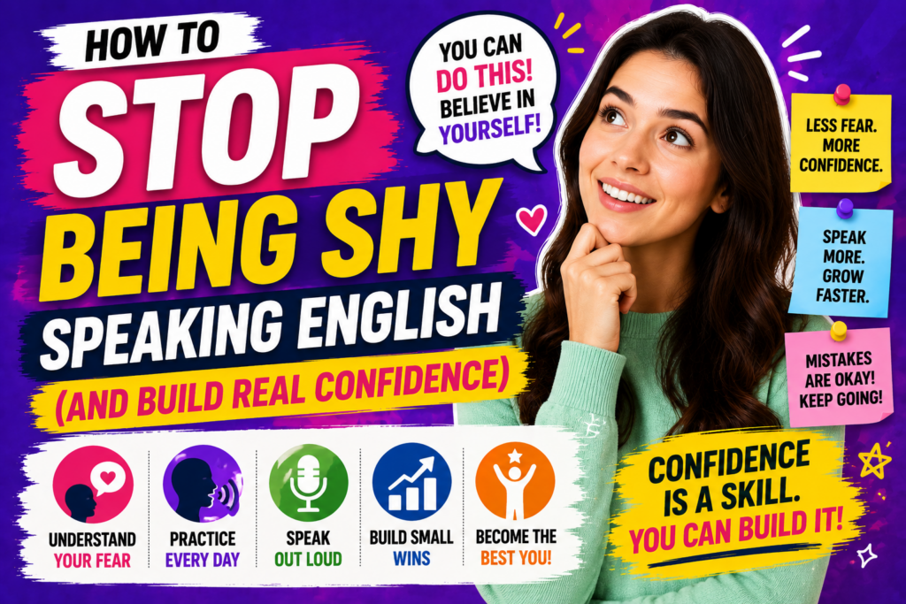 How to Stop Beeing Shy Speaking English (Build Confidence)